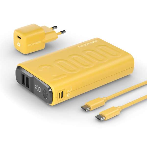 Realpower PB-20000 Startseite 20000mAh PowerBank Yellow