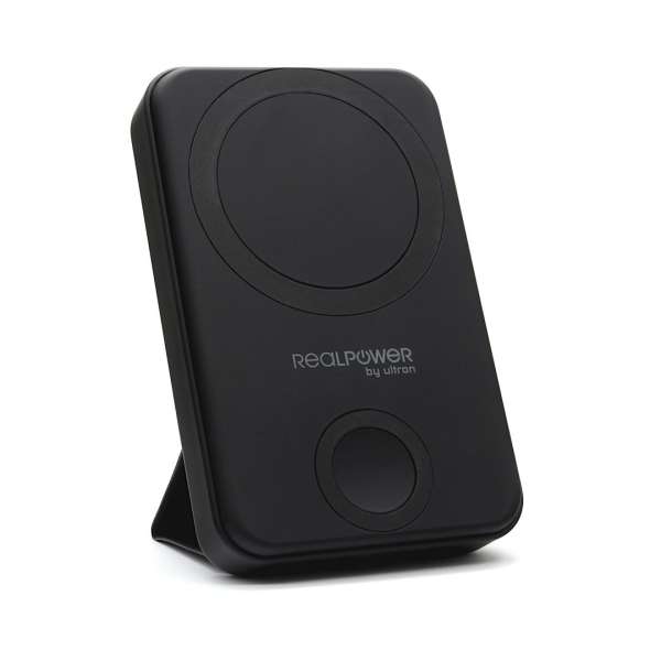 Realpower Powerbank PB-10000 MAG+Watch Black