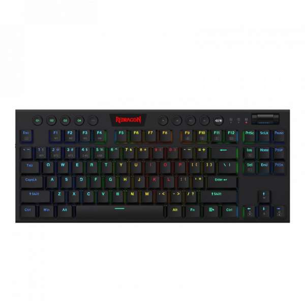 Redragon Horus TKL, wired&2.4G&BT mechanical Keyboard, RGB, blue switch Black HU