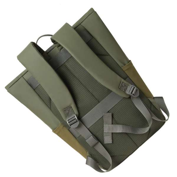 RivaCase 7826 ECO 17L Roll top backpack 14" Olive Green