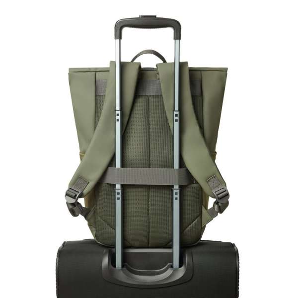 RivaCase 7826 ECO 17L Roll top backpack 14" Olive Green