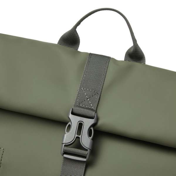 RivaCase 7826 ECO 17L Roll top backpack 14" Olive Green