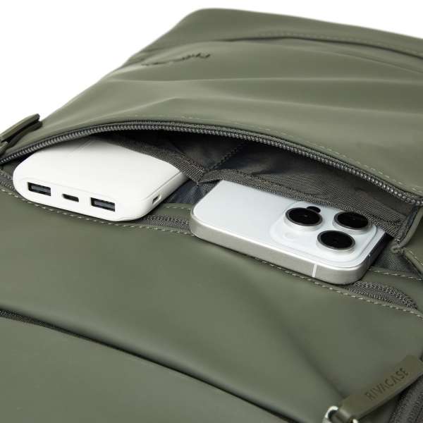 RivaCase 7856 Eden ECO Urban backpack 20L Olive Green