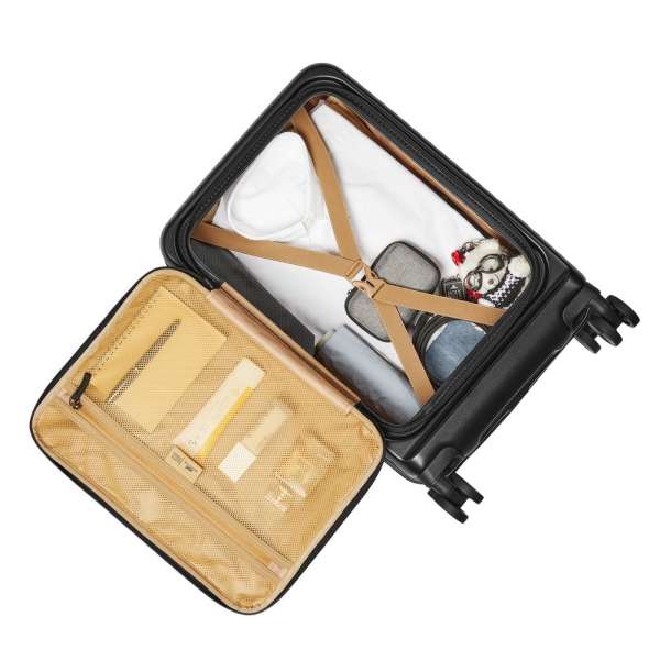 RivaCase 8180 ECO Hardshell expansion hand cabin luggage 20" Black
