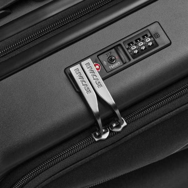 RivaCase 8180 ECO Hardshell expansion hand cabin luggage 20" Black