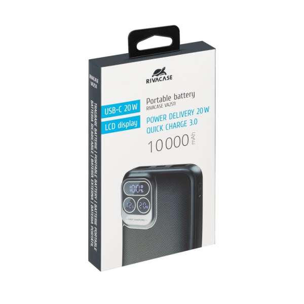 RivaCase RivaPower VA2511 10000mAh PowerBank Black