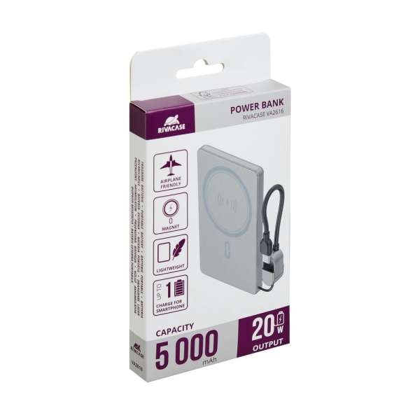 RivaCase Rivapower VA2616 5000mAh PowerBank Grey