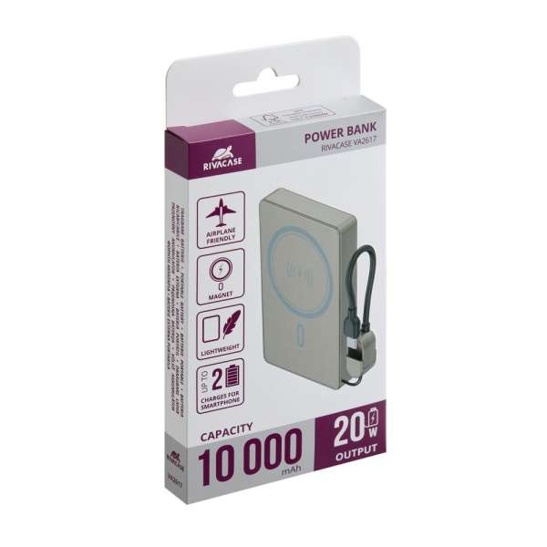 RivaCase Rivapower VA2617 10000mAh PowerBank Grey