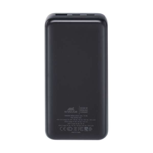 RivaCase VA1082 PD 65W 20000mAh Powerbank Black