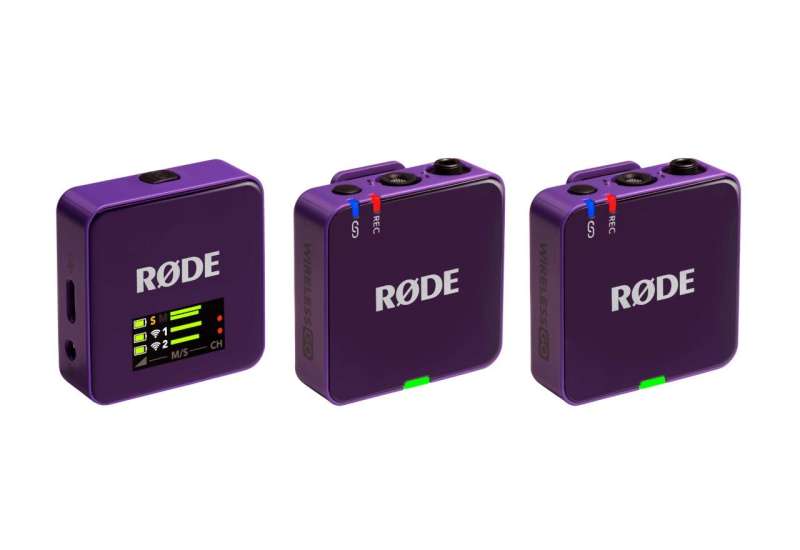 Rode Wireless GO III Compact Wireless Microphone System Purple