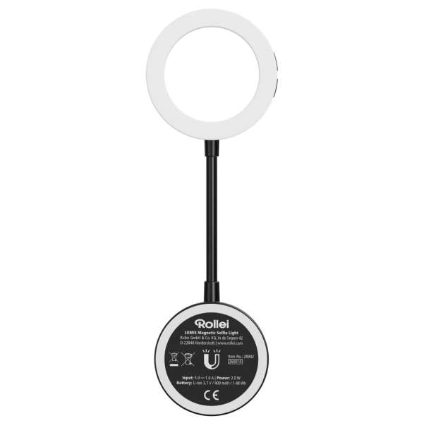 Rollei LUMIS Magnetic LED Ring Light for Selfies