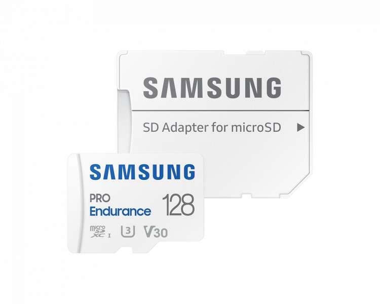 Samsung 128GB microSDXC Class10 U3 V30 PRO Endurance + adapterrel