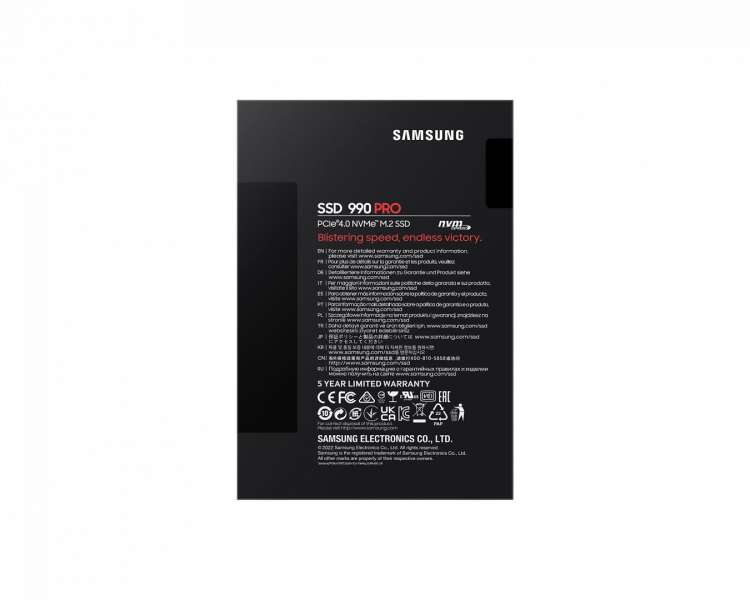 Samsung 1TB M.2 2280 NVMe 990 Pro