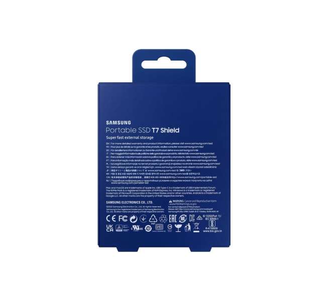 Samsung 1TB USB3.2 T7 Shield Blue