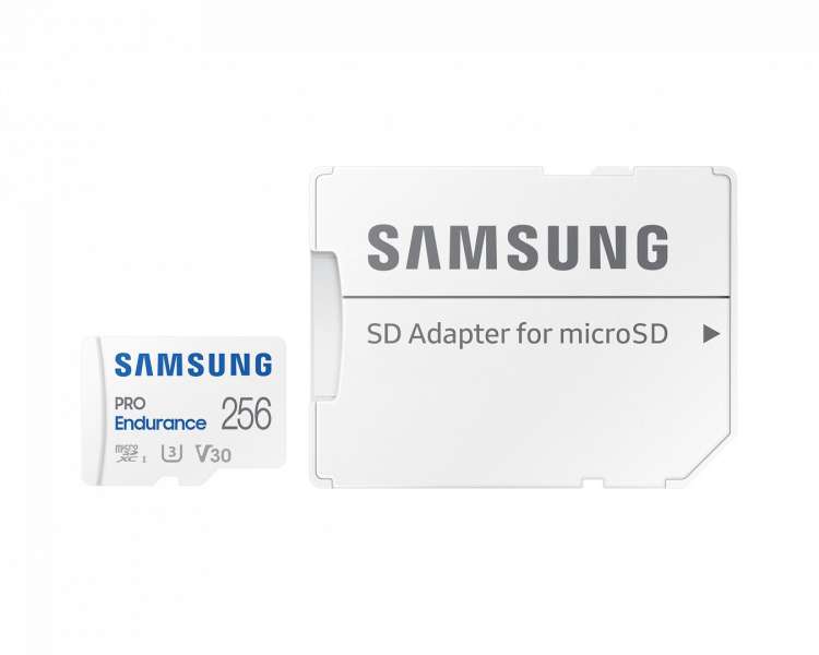Samsung 256GB microSDXC Class10 U3 V30 PRO Endurance + adapterrel
