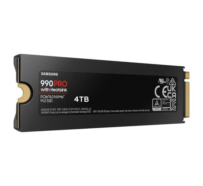 Samsung 4TB M.2 2280 NVMe 990 Pro with Heatsink