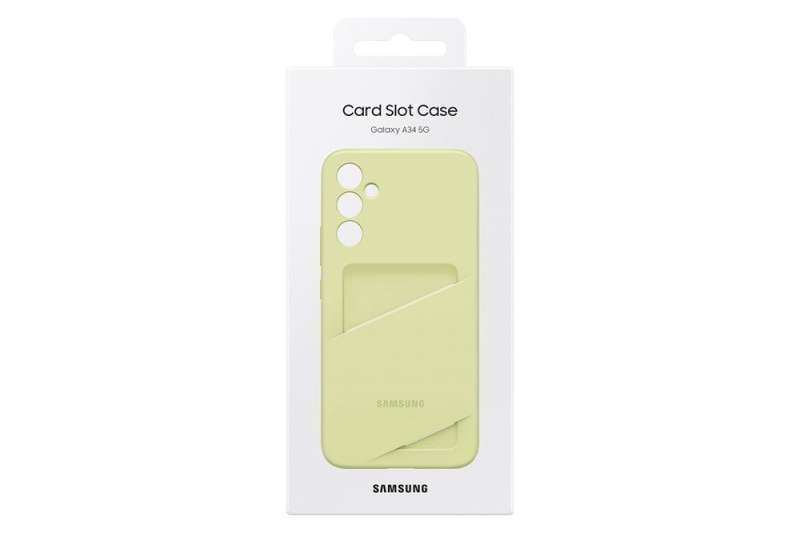 Samsung Galaxy A34 Card Slot Case Lime