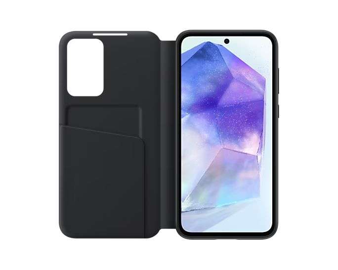 Samsung Galaxy A55 Smart View Wallet Case Black