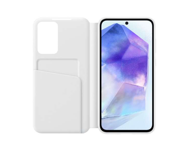 Samsung Galaxy A55 Smart View Wallet Case White