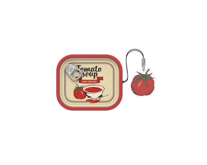 Samsung Galaxy Buds4/Buds4 Pro Food Can Case Red