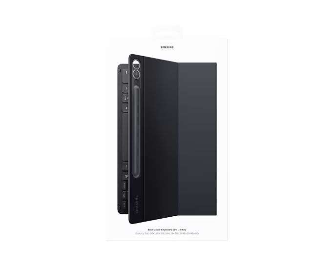 Samsung Galaxy Tab S9/S9 FE Book Cover Keyboard Slim Black