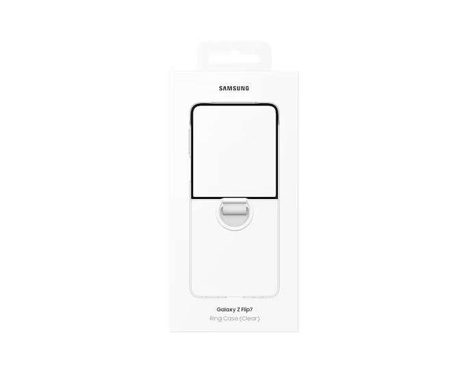 Samsung Galaxy Z Flip7 Ring Case Transparent