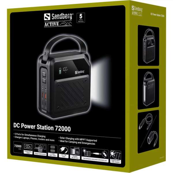 Sandberg 421-22 72000mAh DC Power Station Black