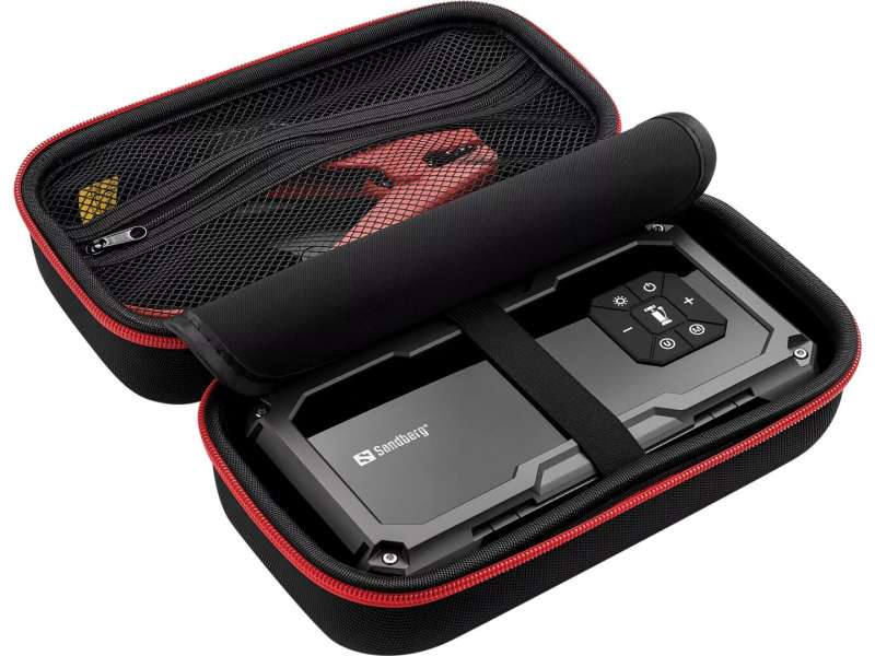 Sandberg Car Jumpstarter TirePump 10000mAh PowerBank Black
