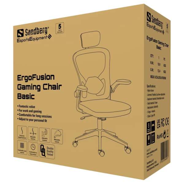 Sandberg ErgoFusion Basic Gaming Chair Black