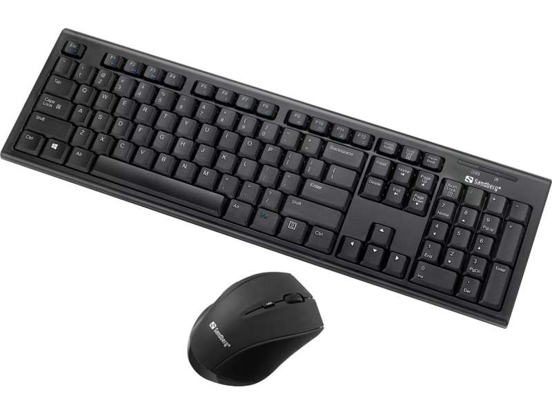 Sandberg Office DesktopSet INT Wireless Keyboard Combo Black HU