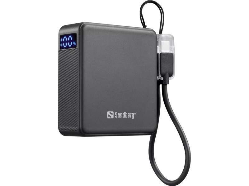 Sandberg PD20W 10000mAh PowerBank Black