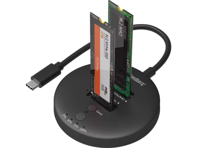 Sandberg Sandberg M.2 SSD dokkoló -USB3.2 Cloner Dock for M2+NVMe