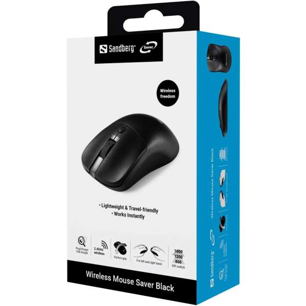 Sandberg Saver Wireless Mouse Black