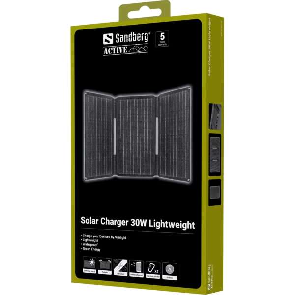 Sandberg Solar Charger 30W Lightweight