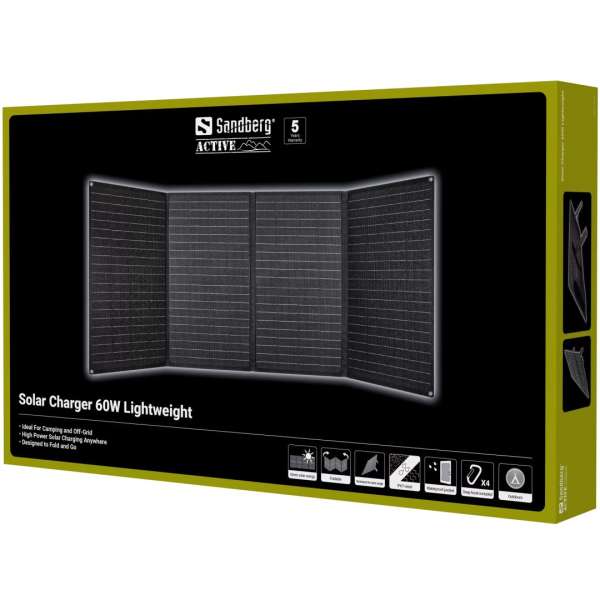 Sandberg Solar Charger 60W Lightweight