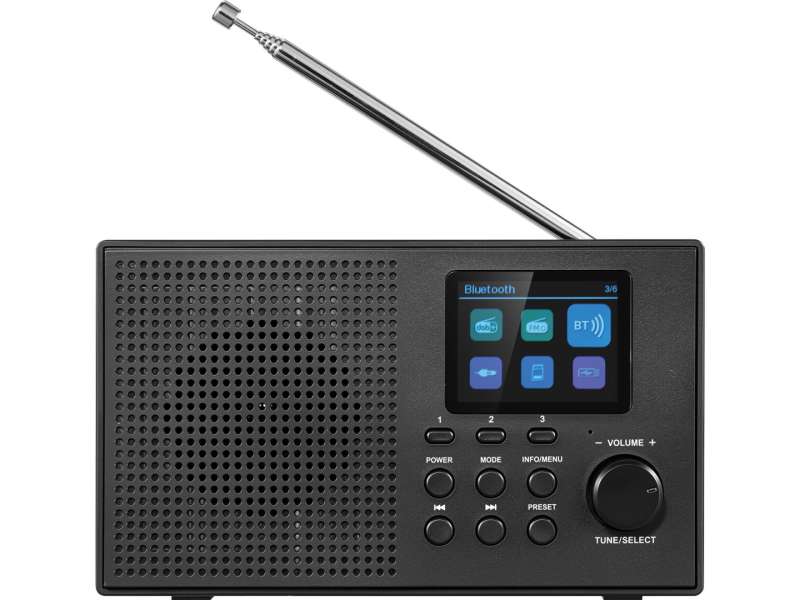 Sandberg Speaker Radio DAB+BT Recharge Black