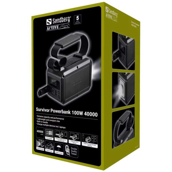 Sandberg Survivor 40000mAh Powerbank Black