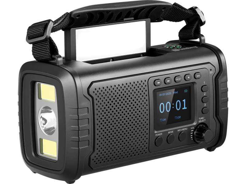 Sandberg Survivor DAB Radio All-in-1 20000 Black