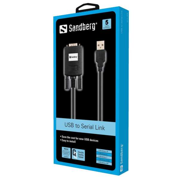 Sandberg USB to Serial Link Black