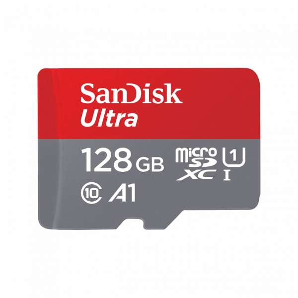 Sandisk 128GB microSDXC Ultra Class 10 UHS-I A1 (Android) + adapterrel
