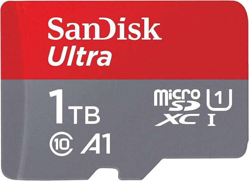 Sandisk 1TB microSDHC Ultra Class 10 UHS-I A1 (Android) + adapterrel
