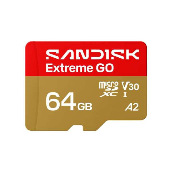 Sandisk 64GB microSDXC Extreme GO UHS-I U3 V30 A2