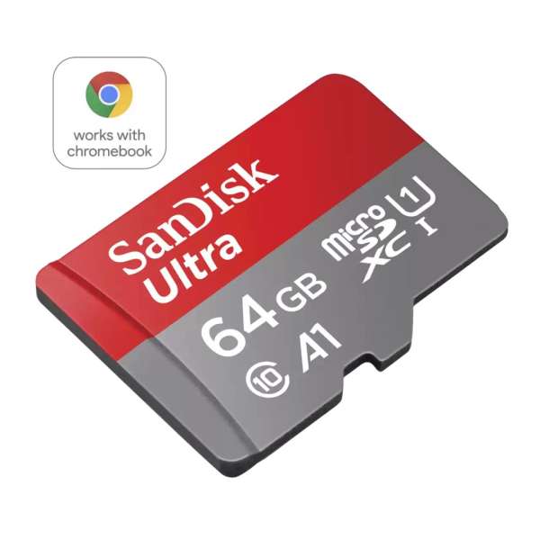 Sandisk 64GB microSDXC Ultra for Chromebook Class 10 UHS-I A1