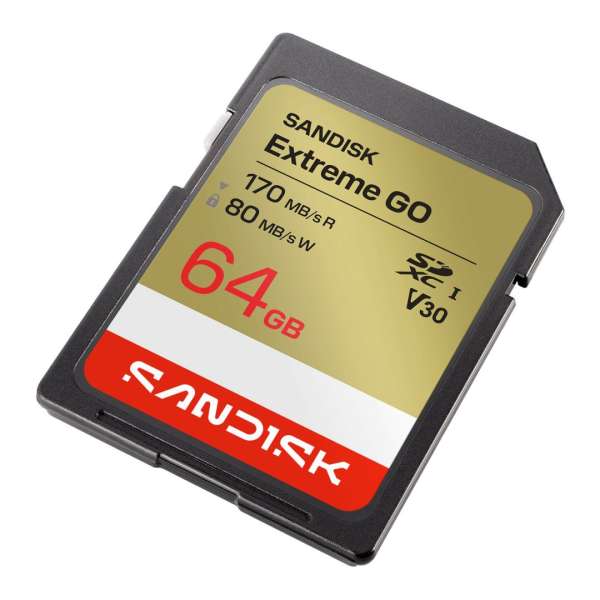 Sandisk 64GB SDXC Extreme GO UHS-I U3 V30