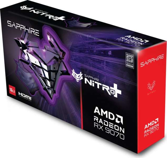 Sapphire Radeon RX9070 16GB DDR6 Nitro+ Gaming OC