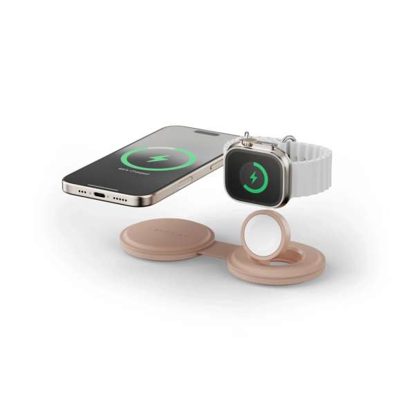 Satechi OntheGo 2-in-1 Wireless Charger Desert Rose