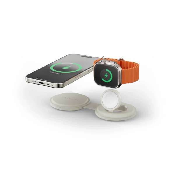 Satechi OntheGo 2-in-1 Wireless Charger Sand