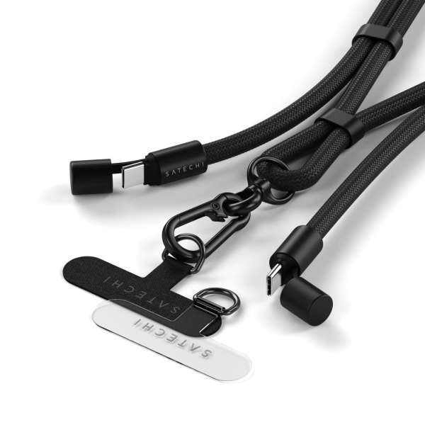 Satechi OntheGo Crossbody Lanyard Cable 1,5m Black