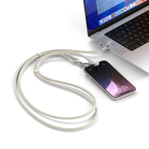 Satechi OntheGo Crossbody Lanyard Cable 1,5m Sand