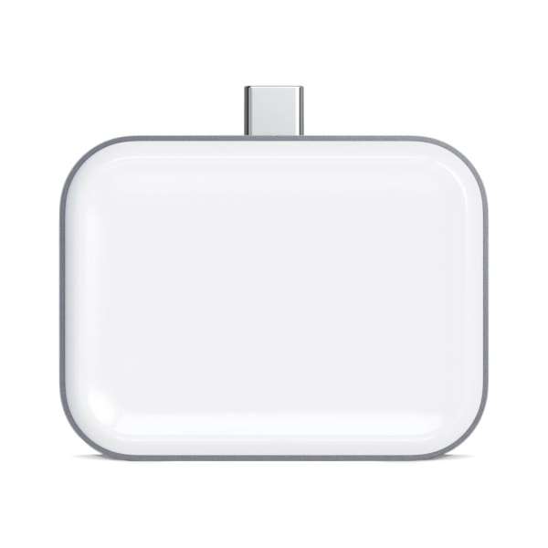 Satechi USB-C Wireless Charging Dock for Airpods Silver